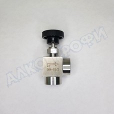 Кран игольчатый ВР 1/2" угловой