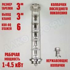 Колпачковая колонна (флейта) 3" нержавеющая 6 этажей Колпачковая колонна (флейта) 3" нержавеющая 6 этажей