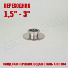 Переходник кламп-кламп укороченный 1,5" - 3" Переходник кламп-кламп укороченный 1,5" - 3"
